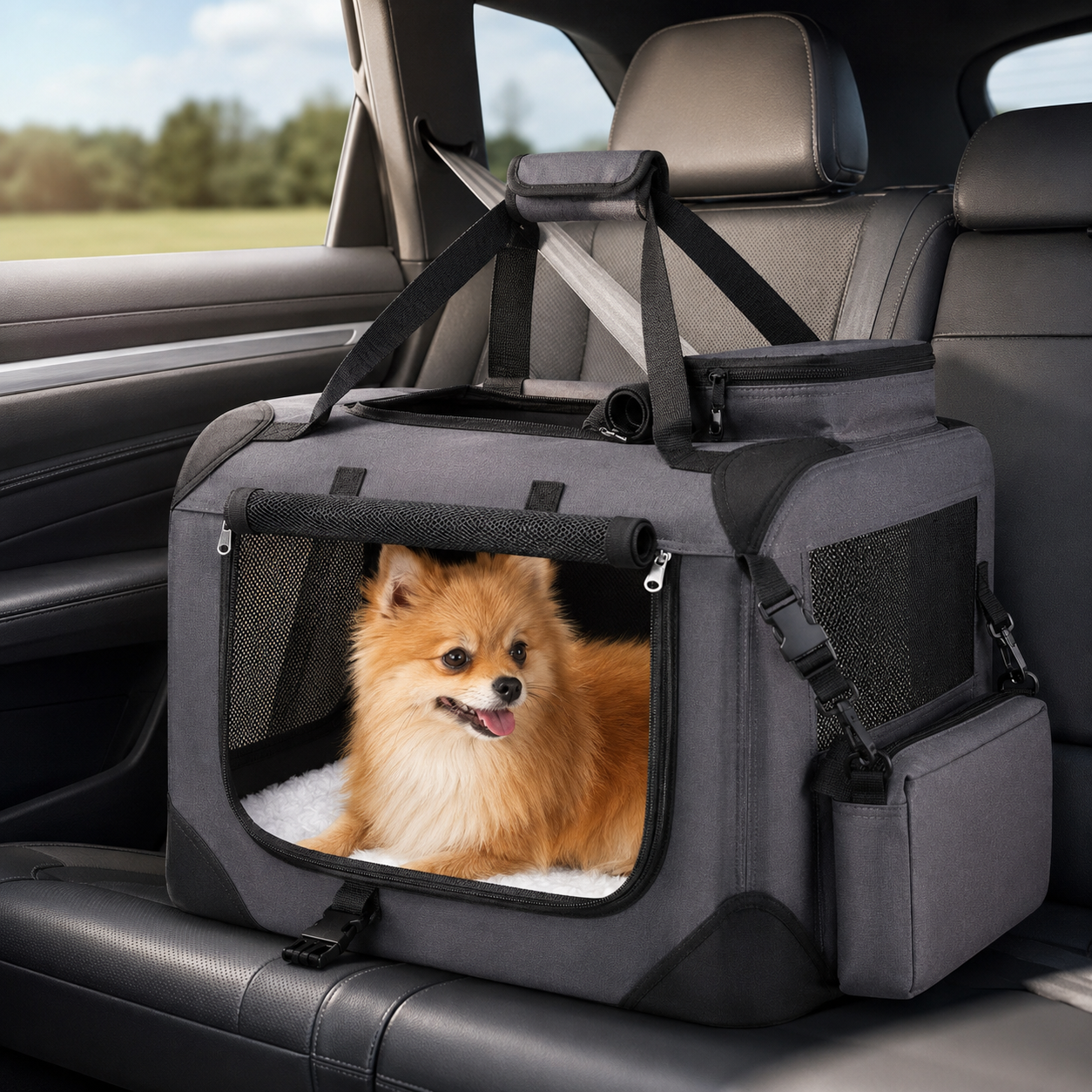 Faltbare Tiertransportbox für Hunde & Katzen – Sicher & komfortabel unterwegs
