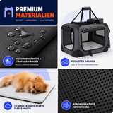 Faltbare Tiertransportbox für Hunde & Katzen – Sicher & komfortabel unterwegs
