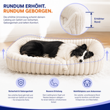 Orthopädisches Hundebett mit Plüsch & hohem Rand – Geborgen schlafen, entspannt aufwachen